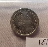 1892 Barber DIme