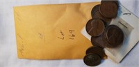1946 Bag of 13 Wheat Cents