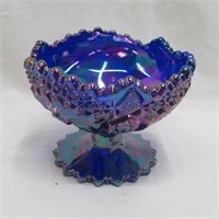 Fenton Pedestal Bowl - Glass Amethyst - Vintage