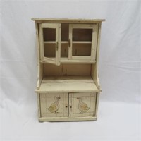 Cupboard - Wood - H 18" - Painted & Worn