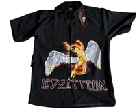 Vintage Dragonfly Led Zeppelin Mens Shirt Size XL