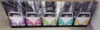VW BUSES ON STRETCH CANVAS