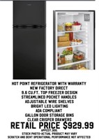 Hot Point Refrigerator w/ Warranty