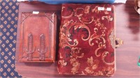 Two vintage photo albums with photos including