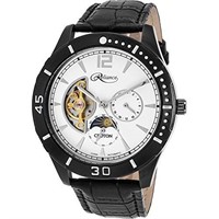 Croton Mens WATCH Automatic Black/White Leather