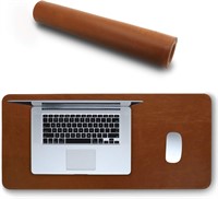 Leather Extended Mouse Pad - Desk Mat Light Brown