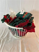 Christmas Linens, Table Clothes, Napkins, Towels