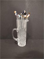 Hand Blown Glass Drink Stirrers