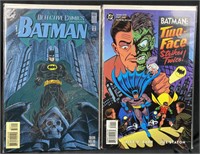 (2) Retro DC Batman Comics 1 w/ Embossing