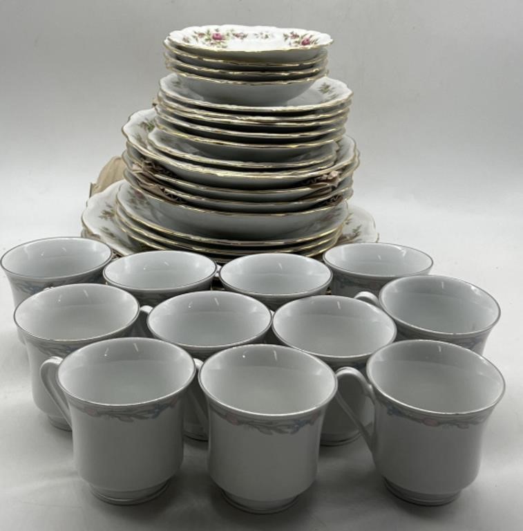 (PQ) Illusions Cups and Johann Haviland Plates