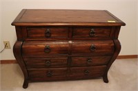Oak Finish 5 Drawer Dresser