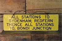Destination Board Sydenham - Bondi Junction