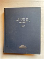 HISTORY OF JAY COUNTY, INDIANA 1887 HARDBACK BOOK
