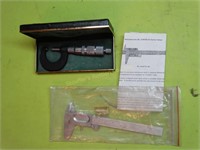 Sargent Welch micrometer & caliper