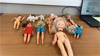 Vintage doll bodies pieces and heads