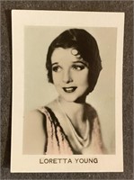 LORETTA YOUNG: Scarce ORAMI Tobacco Card (1932)