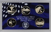 2007 United States Quarters Proof Set - 5 pc set N