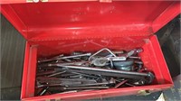 Toolbox with Socket Wrenches and Other Contents