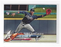 RONALD ACUNA JR 2018 TOPPS UPDATE RC #US252