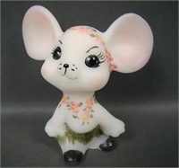 Fenton Hula Skirt & Lei Mouse Figurine