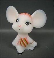 Fenton Decorated Hippie Mouse Figurine