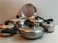 Stainless Steel and Copper Pots and Pans.