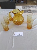 Pitcher and 5 Glasses - Made in Italy