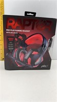 NEW RAPTOR PRO PLUS GAMING HEADSET W/LED LIGHTS