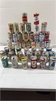 Large old beer, cans lot see pics