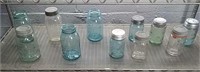 11x Vintage Pint & Quart Jars