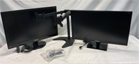 2 Monitors and Double Monitor Stand; Samsung