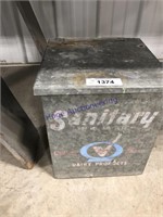 Sanitary milk delivery box