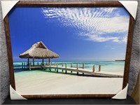 New, Blue Seas Under a Blue Sky Board Picture