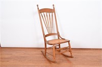 Vintage Cane Seat Rocking Chair