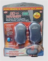 Go Warmer Cordless Rechargeable Hand Warmer 2 Pack