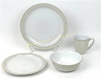 DENBY STONEWARE PARTIAL DINNER SERVICE FOR EIGHT