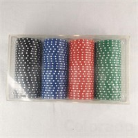 100 Four Color Poker Chip Set