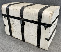 Painted Antique Dome Top Trunk