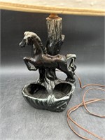 Decorative Ceramic Horse Lamp/Planter