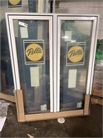 Pella Metal Clad White Double Casement Window 39”