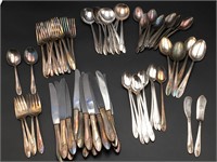 Silver Plated Silverware Set