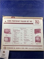 Vintage Sams Photofact Folder No 763 TVs