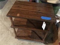 Wooden 3 shelf unit