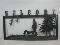 17.5"x 32" Metal Welcome Sign