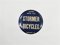 CELLULOID STORMER BICYCLES READING PA BUTTON