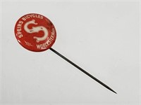 ANTIQUE CELLULOID SPEIRS BICYCLES ADV. STICK PIN