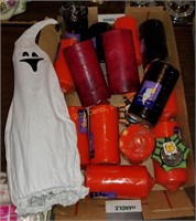 Lot Of Halloween Candles & Happy Ghost Light