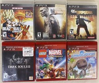 Lot of 6 PS3 Games-Dragonball, RapStar, Dark Souls