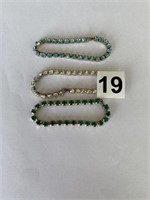 3 Crystal Bracelets U230