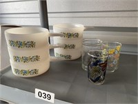 6 Vintage Bowls and Glasses U231